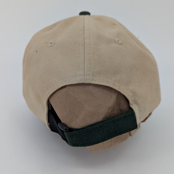 EUC Cream & Green Horse Jockey Baseball Cap One Size Fits All - Picture 3 of 6